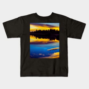 Aesthetic sunset Kids T-Shirt